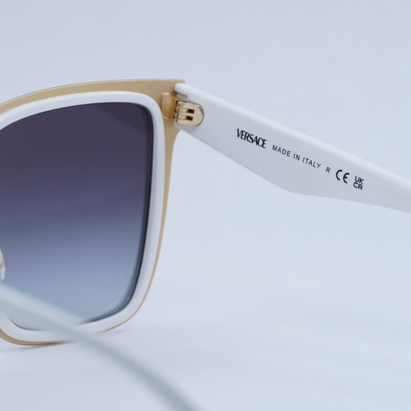 Versace VE2278D 314/8G Sunglasses White Square Frame, Grey Lenses main image 8